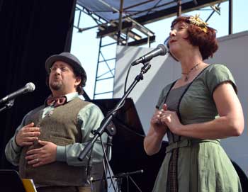 David Barlia sings with Janet Klein